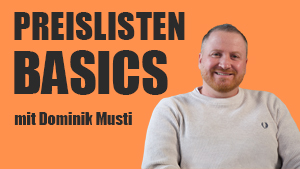 Preislisten Schulung mit Dominik Musti